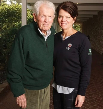 Robin Burke and her late husband, Jack Burke Jr.
